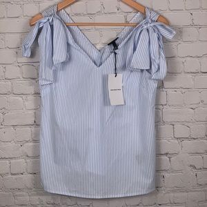 Who what wear tie button back blouse!